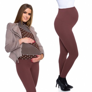 GETRY OCIEPLANE Z PANELEM CIĄŻA LEGGINSY ZIMA XL