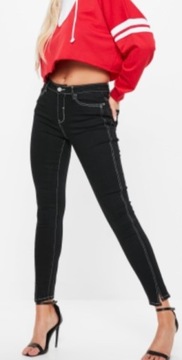 Spodnie jeansy damskie czarne Missguided Black 38