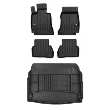 Gumová sada 3D koberců a rohožek Mercedes třídy C W205 2014-2021 Sedan, ze