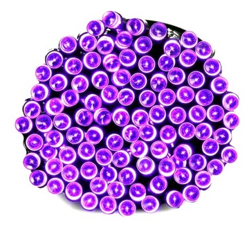 LAMPKI CHOINKOWE LED ZEWNĘTRZNE FIOLETOWE 100 LED