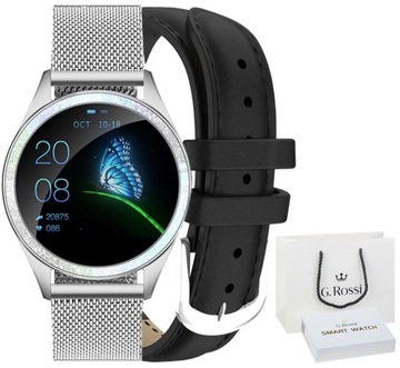 ZEGAREK SMARTWATCH DAMSKI G.ROSSI ELEGANCKI NA PREZENT 2 PASKI