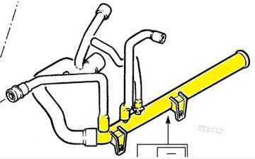 TRUBKA OPEL OMEGA B 2.0 1336133, 6336028, 1336051, 1336102 6336027, 9240088