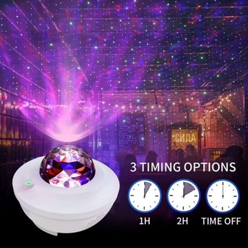 Projektor Gwiazd Star LED - Lampka Nocna BIAŁA