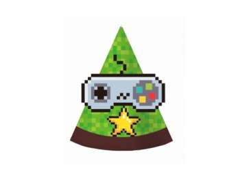 Шапочки Паперові день народження дитини GAME ON 6 шт.