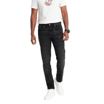 Spodnie męskie jeansowe SLIM FIT czarne V1 OM-PADP-0110 XL