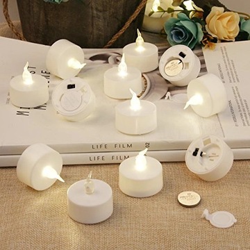 8x ŚWIECZKA LED + baterie tealight Świece