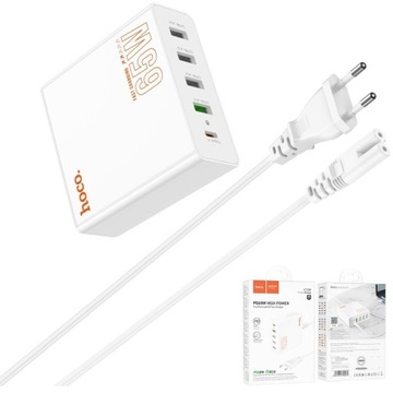 Szybka ładowarka Typ Typu C USB-C Type-C PD 65W GaN Quick Charge 3.0 QC3.0