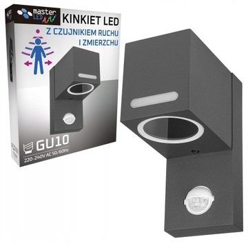 LAMPA kinkiet GU10 OGRODOWY zewnętrzna CZUJNIK RUCHU