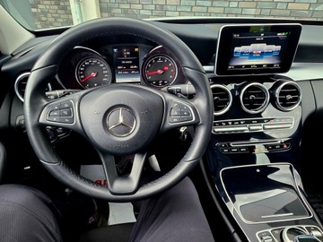 Mercedes Klasa C W205 Kombi 200 184KM 2017 Mercedes C200 kombi bezwypadkowy, serwis ASO, hak, automat, zdjęcie 16