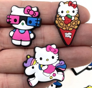 Булавки HELLO KITTY Sanrio Cats ДЛЯ ОБУВИ CROCS 10 ШТ. № 2.
