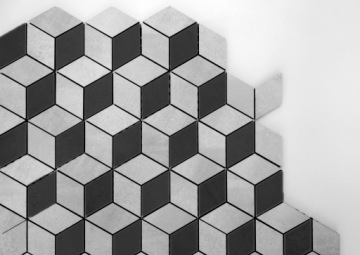 МОЗАИКА DIAMOND ROMBY QONTERY, СЕРЫЙ ГРАФИТ