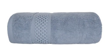 Miękki ręcznik niebieski 70x140, baw. 100%, gram. 550gsm