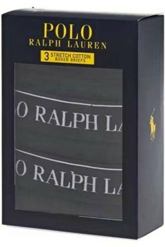 Polo Ralph Lauren czarne bokserki męskie 3 szt. S