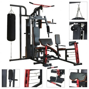ATLAS SPORT AS49 - SIŁOWNIA 80KG x2 - 5 STANOWISK