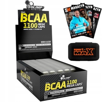 OLIMP BCAA 1100 MC 180 KAPS AMINOKWASY B6 LEUCYNA