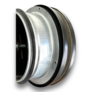 Приточный диффузор SVF BLACK, изолированный, скандинавский плоский 100, с ПРОКЛАДКОЙ