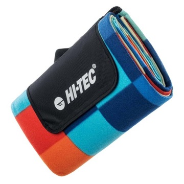 Koc piknikowy HI-TEC BATTANI kolorowy mata na plaże piknik 180x150cm