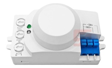 Микроволновой датчик движения, сумеречный, DC 24В IP20