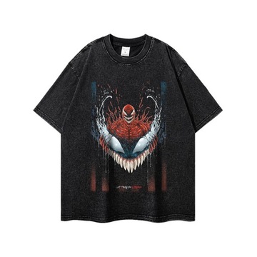 Хай-стрит аниме с принтом в футболке для стирки воды