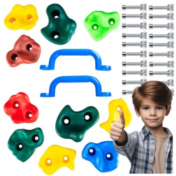 детские камни для скалолазания LARGE CLIMBING HANDLES IN COLOUR 10 PACKS