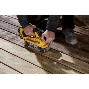 ЛЕНТОЧНО-ШЛИФОВАЛЬНАЯ МАШИНА DEWALT 18V DCW220P2 2x5,0 Ач 7