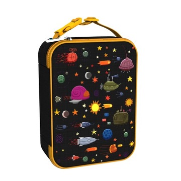 LUNCH BAG TERMICZNY LUNCH BOX TORBA DUŻA ŚNIADANIÓWKA KOSMOS PLANETY ION8