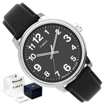 ZEGAREK MĘSKI Z PODŚWIETLENIEM TIMEX CZYTELNY 50M