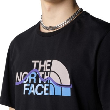 The North Face T-Shirt Mountain Line Rozmiar XXL Czarny - NF0A87NTJK3