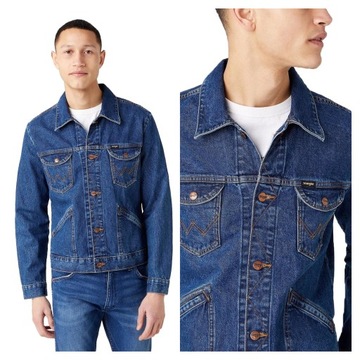 WRANGLER 124MJ MĘSKA KURTKA JEANSOWA JEANS 2XL