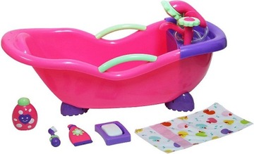 Duża wanienka dla lalek z akcesoriami - Prysznic który działa - JC Toys