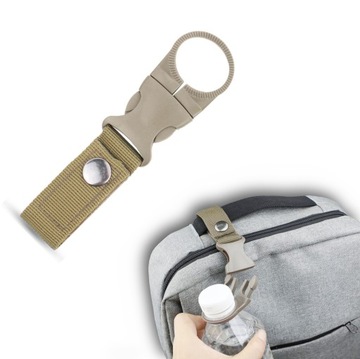 UCHWYT KLIPS MOLLE NA BUTELKĘ MOCNY OLIVE