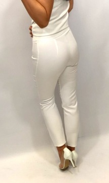 Женский костюм Женский костюмный комплект Блейзер Брюки Ecru Communion M