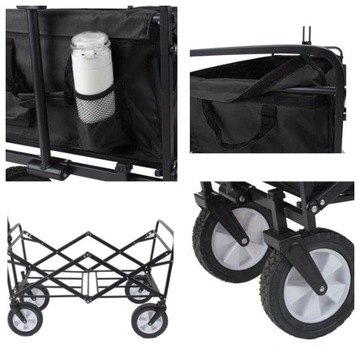 Переносная складная тележка, регулируемая ручка,