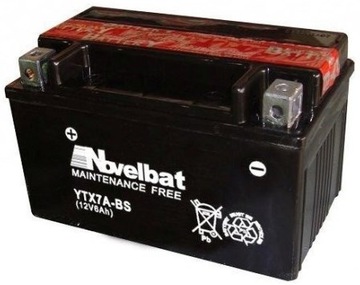 Ak. Novelbat AGM 12V 6Ah/110A [YTX7A-BS] L+ [ETX7A-BS]