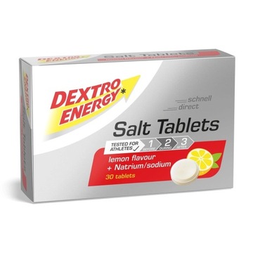 DEXTRO ENERGY SALT TABLETS PASTYLKI Z DEKSTROZĄ I SODEM 30szt SMAK CYTRYNOW