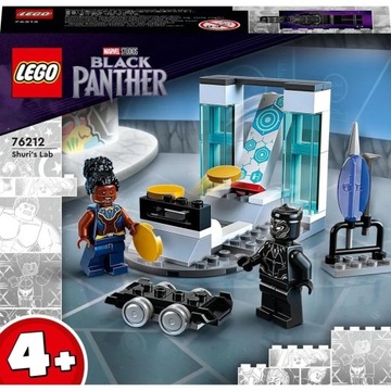 LEGO MARVEL Laboratorium Shuri klocki 76212 Czarna Pantera torba na prezent