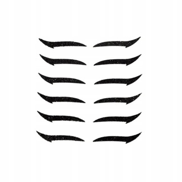 Водостойкие наклейки на двойное веко с блестками