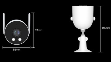 Уличная камера наблюдения IMILAB EC3 Lite для наблюдения за недвижимостью + 64 ГБ