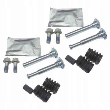 2X ZESTAW NAPRAWCZY ZACISKU PROWADNICE TULEJE PRZÓD