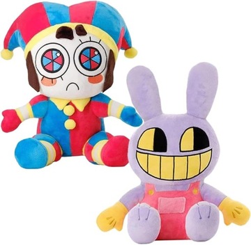 2SZT MASKOTKA AMAZING DIGITAL CIRCUS POMNI I JAX PLUSZ ZABAWKI 20CM