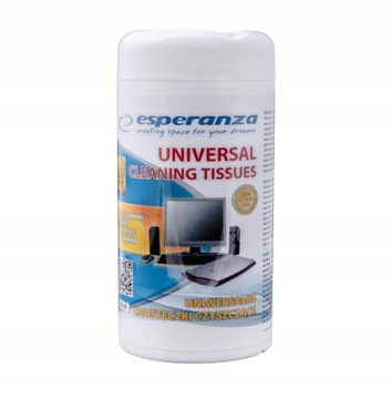 CHUSTECZKI CZYSZCZĄCE UNIWERSALNE DO EKRANU 100SZT ANTYBAKTERYJNE ESPERANZA