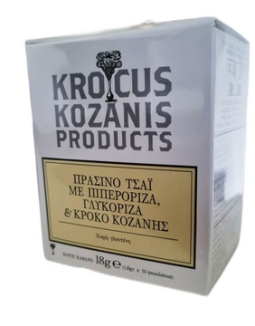 КРОКУС КОЗАНИС ЧАЙ С ИМБИРЕМ И ЛАКРИЦОЙ ГРЕЦИЯ