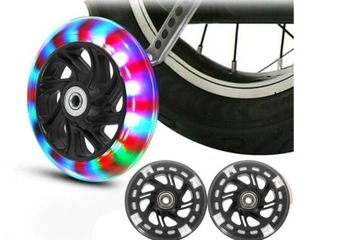 KÓŁKA BOCZNE LED DO ROWERU KOŁA PODPOROWE+ PROWADNIK DO ROWERKA DZIECIĘCEGO