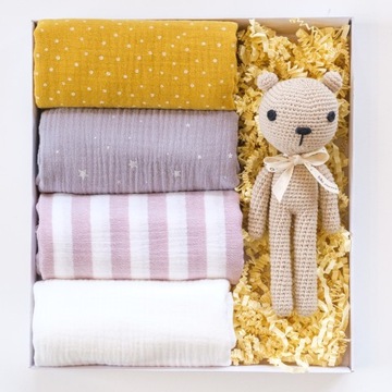 LIKEMOSES PREZENT BABY SHOWER CHRZEST WYPRAWKA PIELUSZKI PRZYTULANKAw