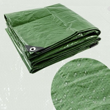 Брезент 120г Зеленый Толстый 3х4 МОРОЗОСТОЙКИЙ Водонепроницаемый УФ+++