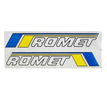 Naklejki zbiornika - Romet Ogar Pony Motorynka Kadet Polo żółto niebieskie
