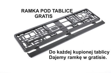ПОЛЬСКАЯ ТАБЛИЧКА + рамка номерного знака