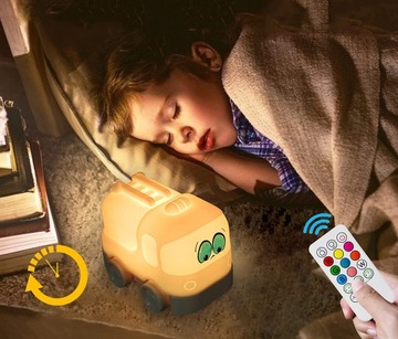 LAMPKA NOCNA DZIECI LED WÓZ STRAŻACKI CIĘŻARÓWKA