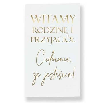 Tablica Powitalna Dekoracje Ślub i Wesele 30x50
