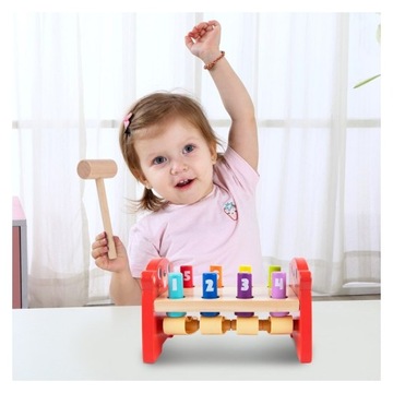 TooKY TOY Деревянный дырокол, разноцветный